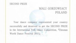 II miejsce na International Folk Dance Competition