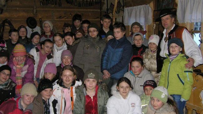 W Domu Ludowym w Murzasichlu, po spotkaniu z gawędziarzem